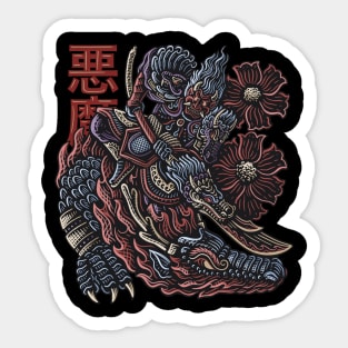 Onimask Hannya Warriors Full Color Sticker